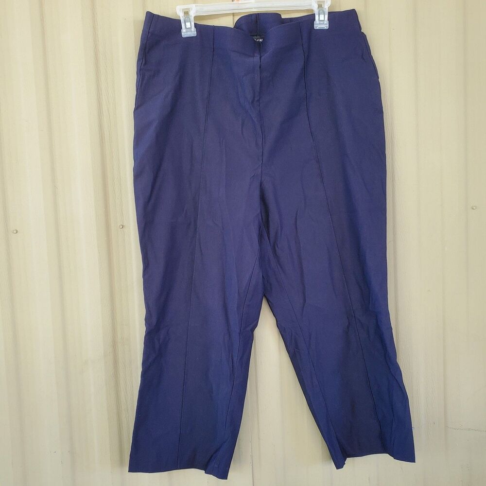 Rafaella Pull On Navy Blue Pants Size 18W New With Out Tags